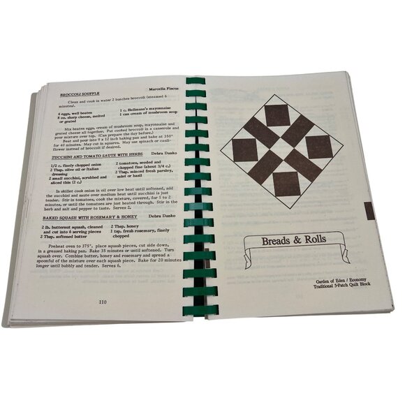Quilters Guild Of Indianapolis Cookbook 1993 Spiral-Bound 207 Pages Recipes - Picture 6 of 9
